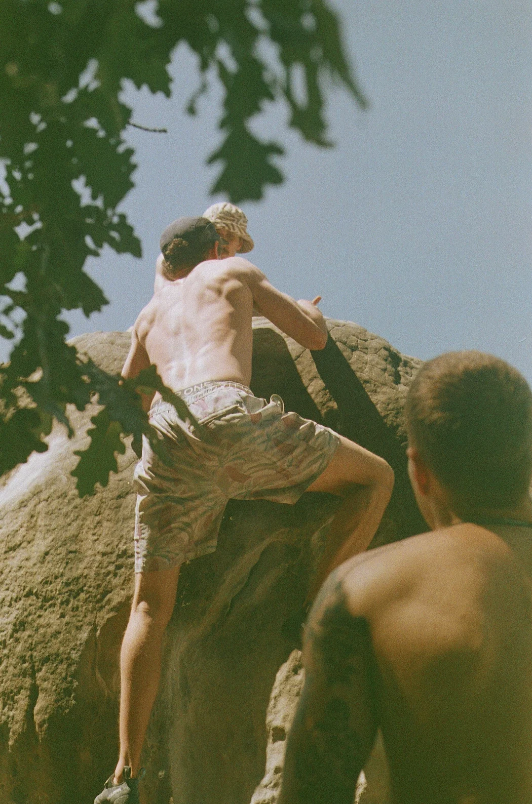 Jon climbing
